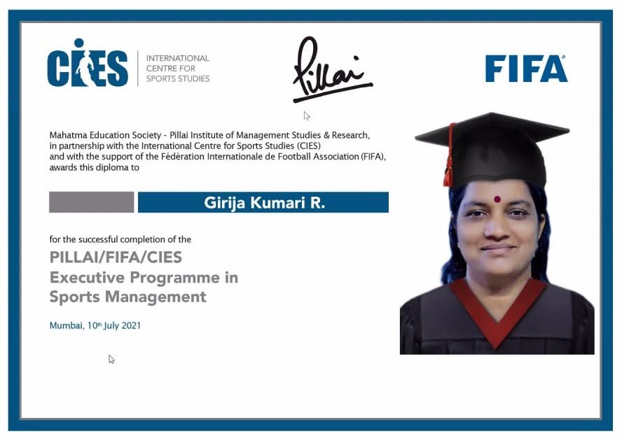 Convocation Fifa Cies Exicutive Sports Management Diploma