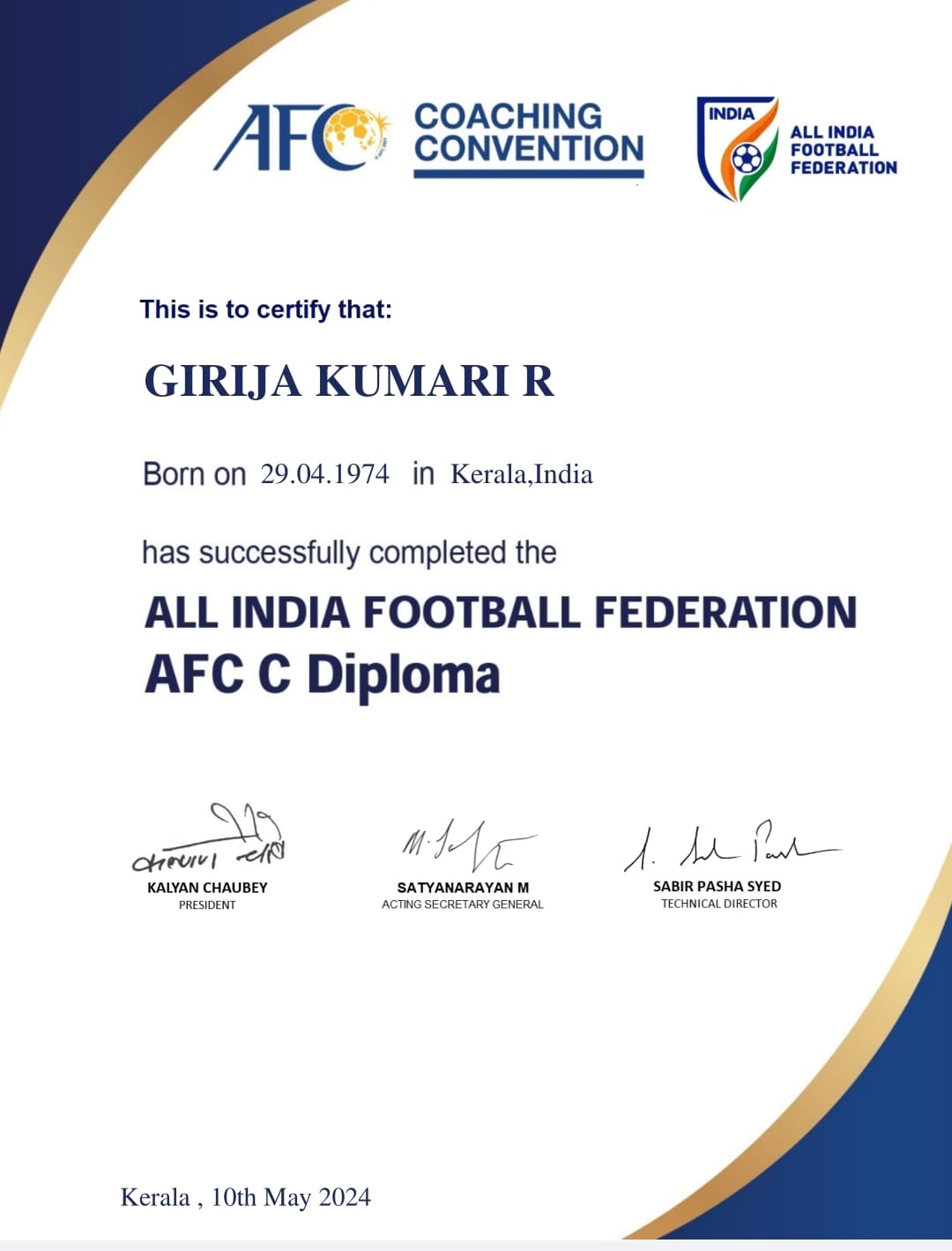 AFC C Diploma